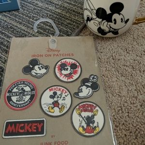 Disney Junk Food Iron on Mickey Patches